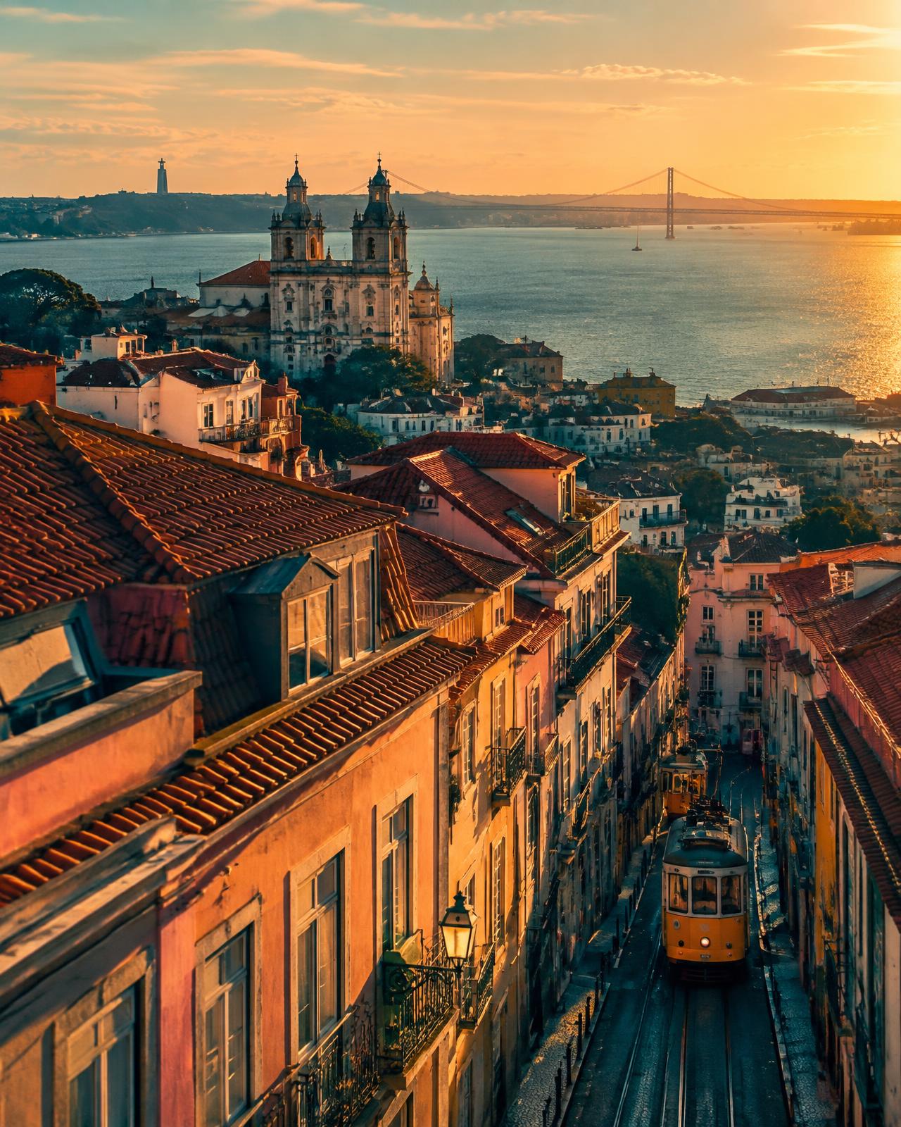 Vista cinematográfica de Lisboa